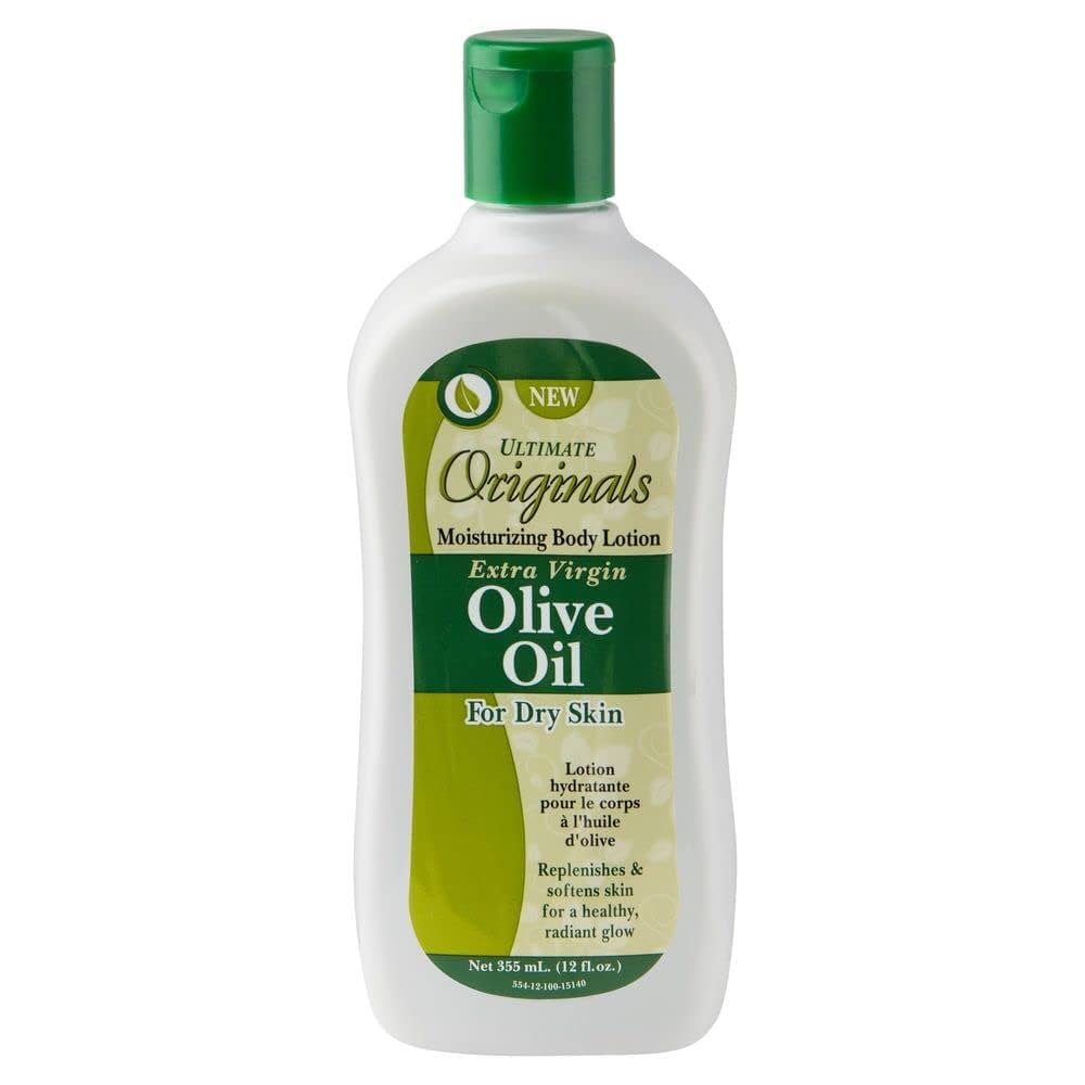 Lotion pour le corps à l'huile d'olive extra vierge biologique d'Afrique, 340 ml