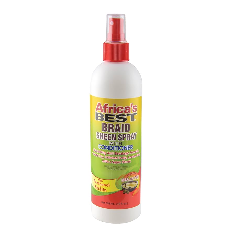 Afrika's beste vlechtglansspray 12oz