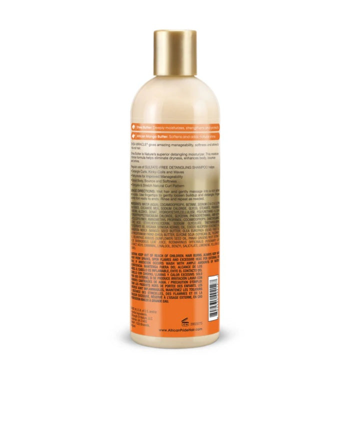 African Pride Shea Miracle Detangling Shampoo 12oz