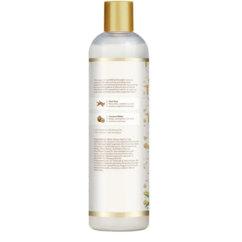 Shampoo bottle with gold cap and label on a white background