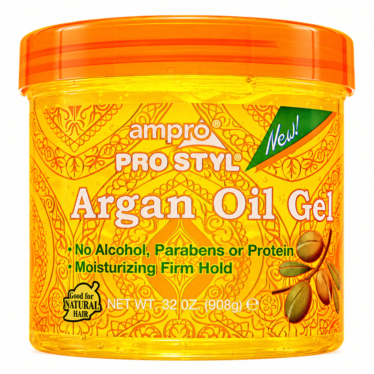Ampro Pro Styl Moisturizing Argan Oil Styling Gel 32oz – Firm Hold