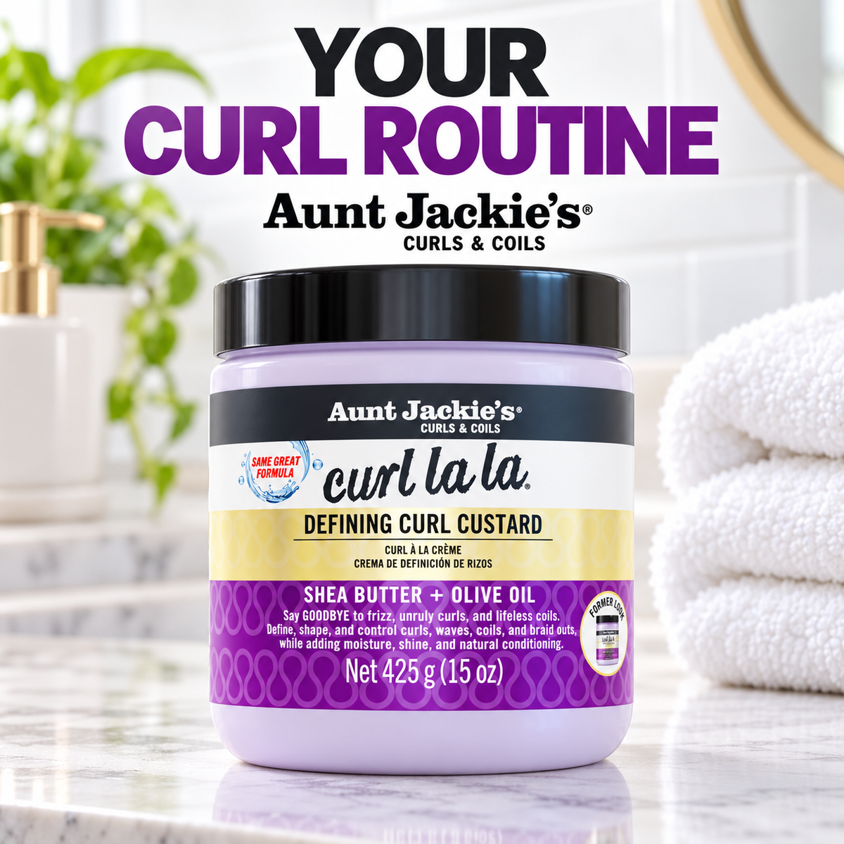 Aunt Jackie's Curl La La Defining Curl Custard 15oz