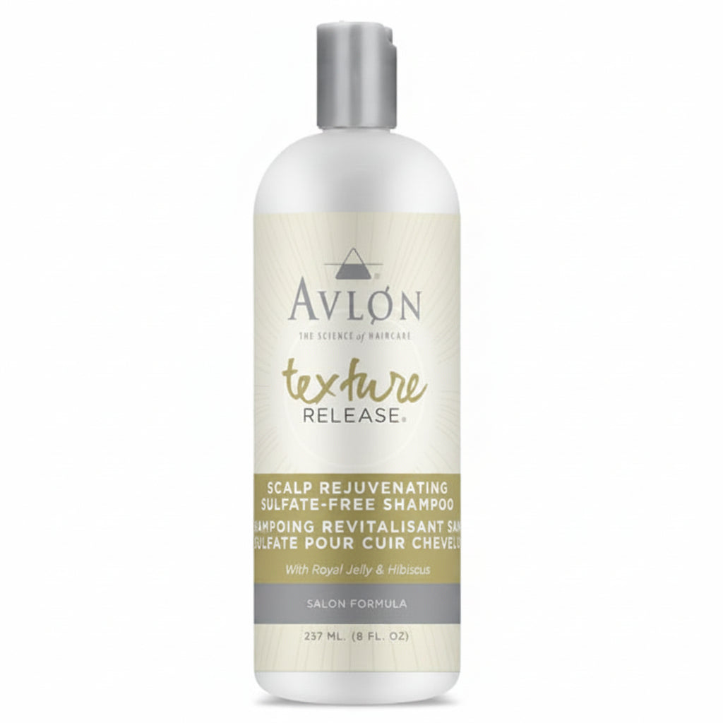 Avlon Texture Release shampoo bottle on a white background