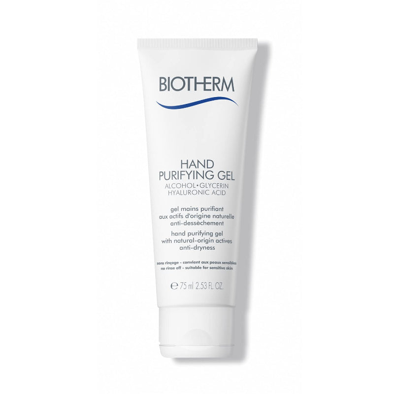 Biotherm hand purifying gel tube on a white background