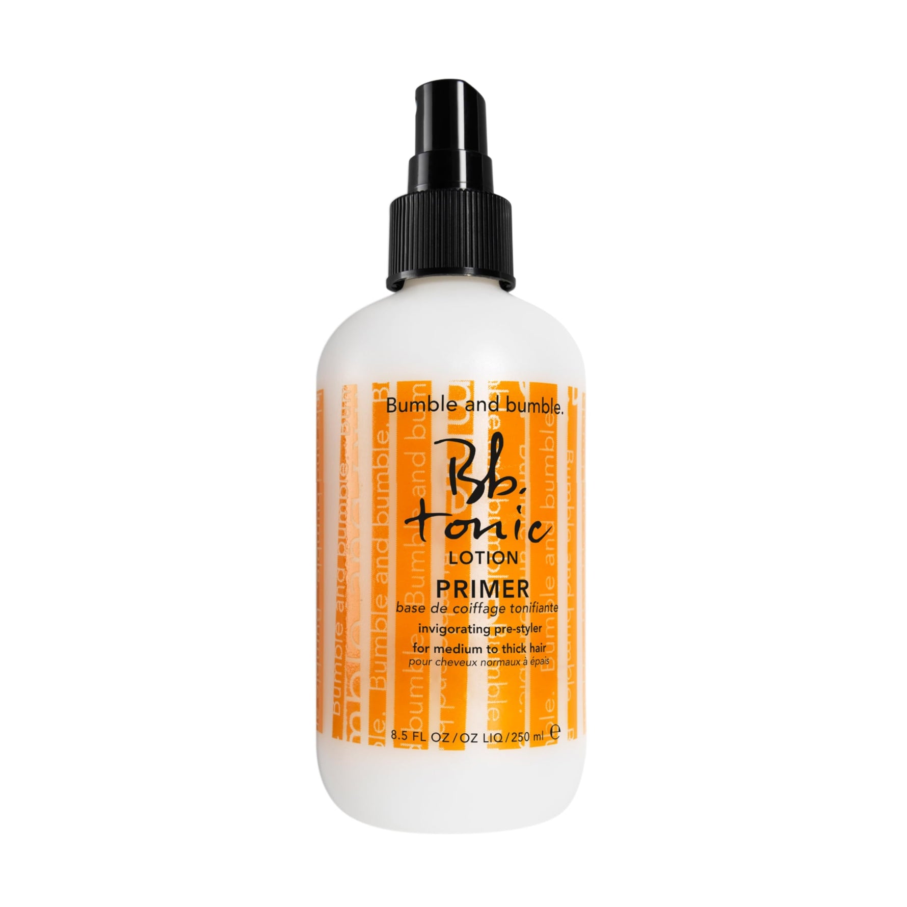 Bumble and Bumble Tonic Lotion Primer bottle on a white background