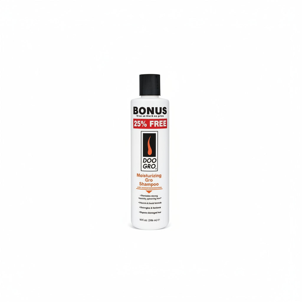 Shampoo bottle with pump on a white background