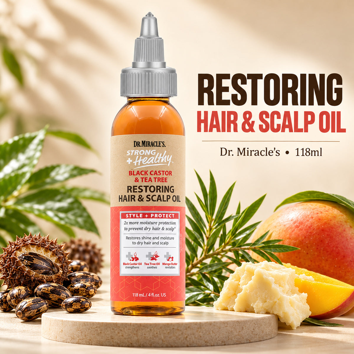 Dr. Miracle's Strong & Healthy Restoring Hair & Scalp Oil 118ml