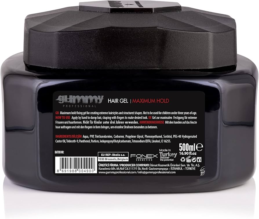 Gummy Red Maximum Hold Hair Gel 500ml