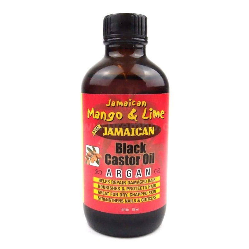 Jamaican Mango & Lime Black Castor Oil Argan 4oz bottle