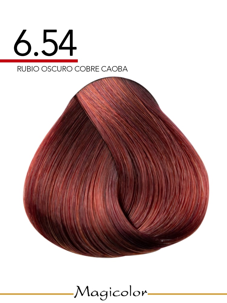 MagiColor Permanent Hair Color (6.54) Dark Copper Mahogany Blonde 100ml