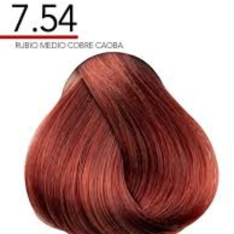 Hair color swatch with shade number 7.54 and 'Magicolor' branding on a white background.