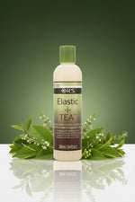 Bottle of ORS Elastic-i-Tea hair product on a white background