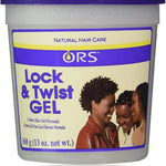 ORS Lock & Twist Gel container with a purple lid and label featuring images of people.