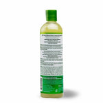 Bottle with green cap and label on a white background