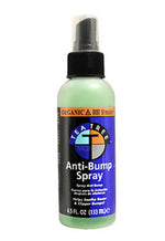 Bottle of Anti-Bump Spray with a visible label on a white background