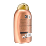 Bronze bottle with gold cap on a white background