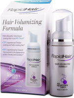 RapidHair hair volumizing formula packaging and bottle on a white background