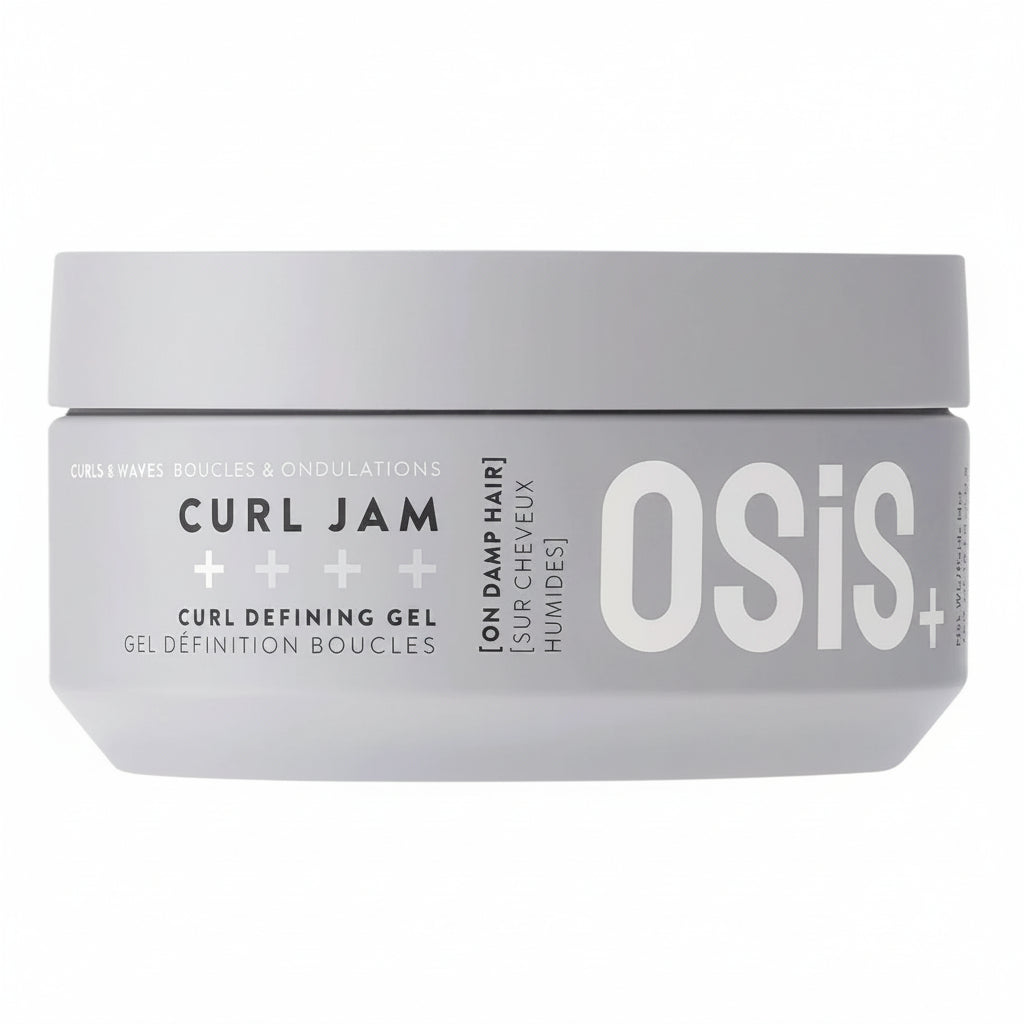 OSiS+ Curl Jam curl defining gel jar on a white background