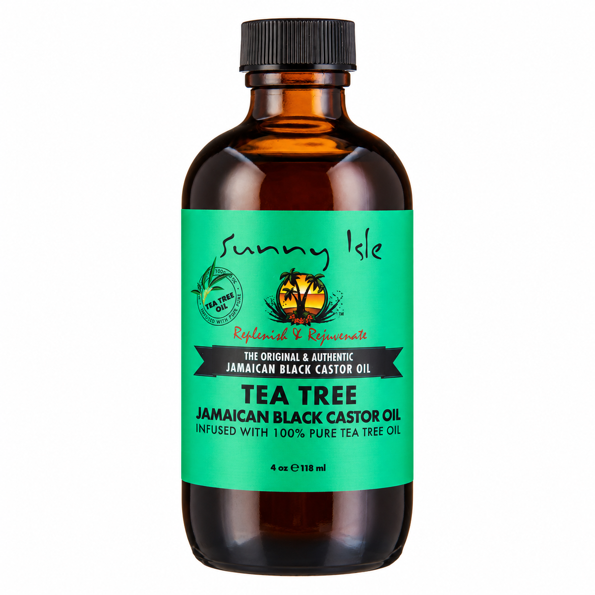 Sunny Isle Tea Tree Jamaican Black Castor Oil 4oz