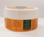 T44Z Hair products jar with orange label on a white background