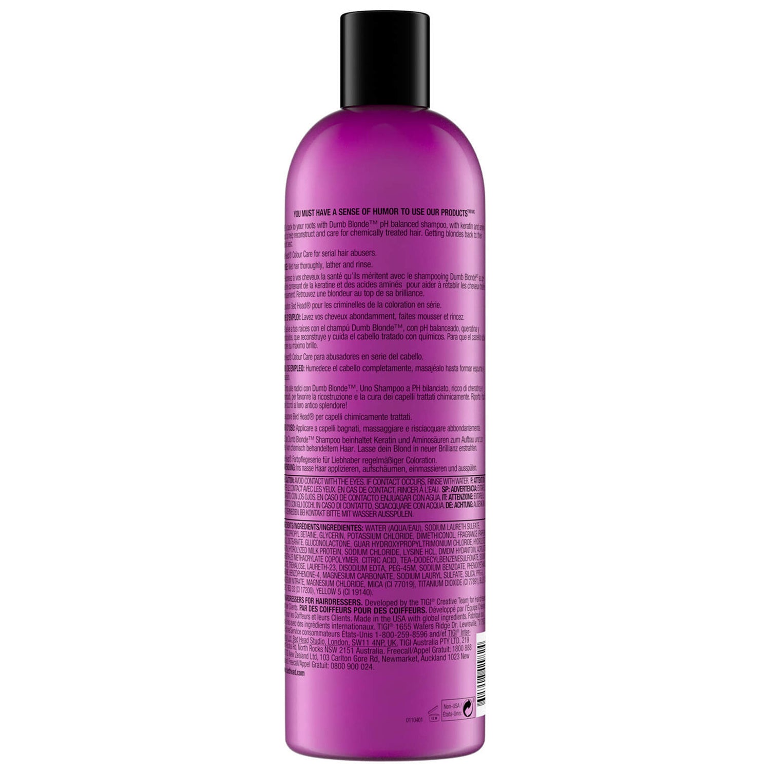 Shampoing TIGI Bed Head Dumb Blonde 750 ml