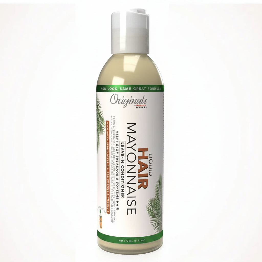 Bottle of Hair Mayonnaise leave-in conditioner on a white background