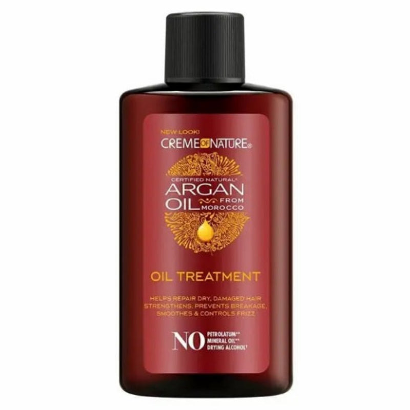Creme of Nature Argan Oil Treatment bottle on a white background