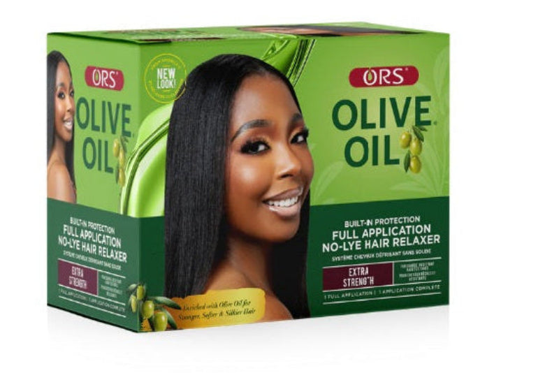 Kit défrisant extra fort à l'huile d'olive sans soude ORS